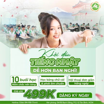 KHÓA HỌC TIẾNG 10 BUỔI CHỈ VỚI 499K